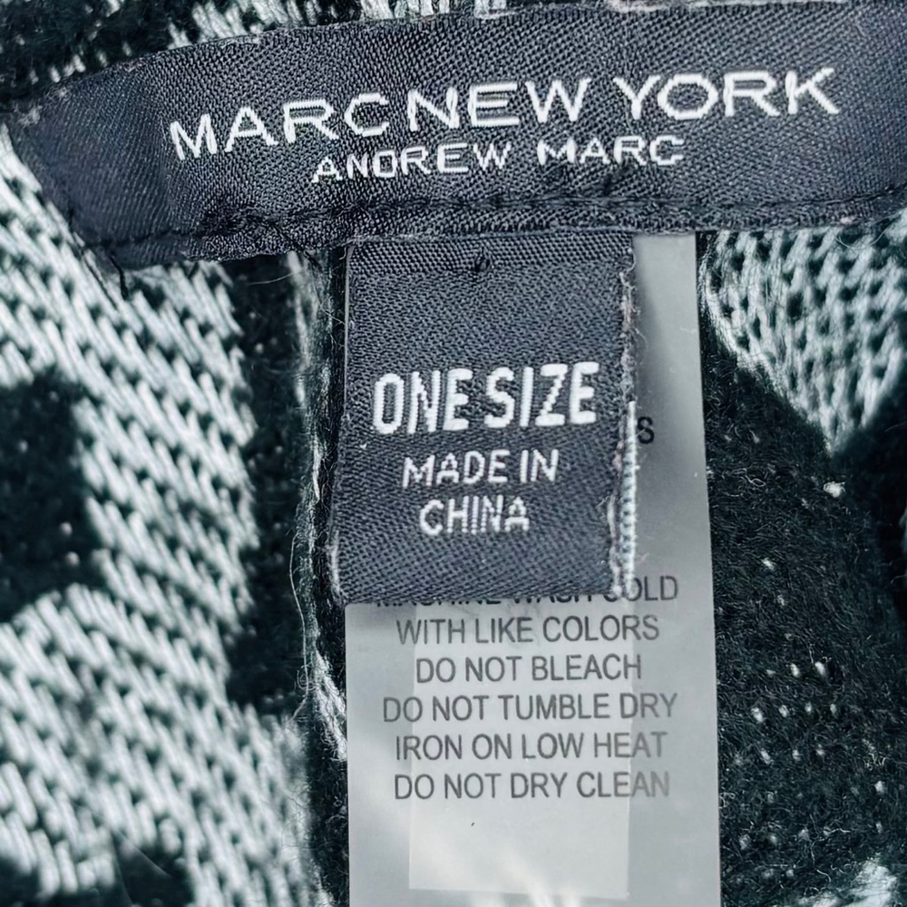 Women's Marc New York cape, One Size, Black and Grey - Picture 5 of 7